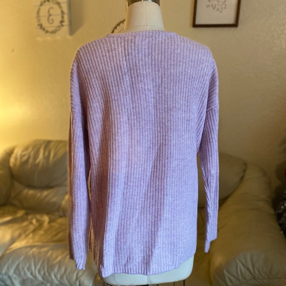 Marine Layer Elisa Pullover Knit lilac Sweater - Picture 10 of 12